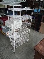 WIRE RACK SHELVING 4 1/2 FOOT TALL CAN BE USED