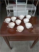 9 CHINA CUPS, AUTUM BREEZES BY DOULTON