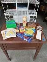 GAMES, CARD STOCK, GROCERY LIST, MISC