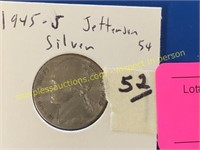 1945-S silver Jefferson nickel
