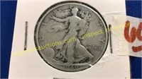 1940s walking liberty silver half dollar