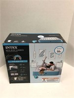 Intex Raised 16" Air Mattress with 120V Pump-Queen