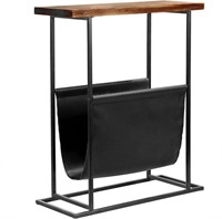 MyGift End Table with Magazine Holder Sling