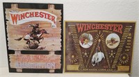 (2) Metal Winchester Sign 16" x 12.5"