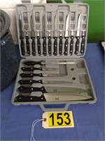 NWTF Knife Set w/ Forks & Sharpener