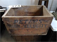 DuPont Peters Cartridge Wood Box