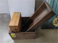 2 Wooden Boxes & Wood Case