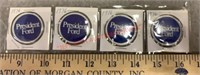 (4)POLITICAL PINS-PRESIDENT FORD