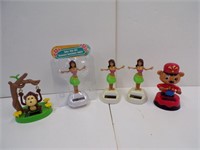 5 SOLAR FIGURES 4 TO 5" TALL