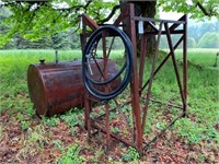 Fuel Tank with stand & nozzle,500 gallon