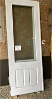 2 Wooden doors w/glass,82"H X 34"W