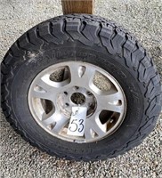 ALL Terrain tire 265/70/R17, 6 lug