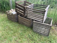 5 apple crates