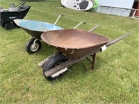 Pair of wheelbarrows