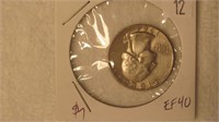 1964 Washington Silver Quarter - EF40