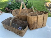 3 market or gathering baskets