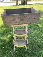 Buffalo Bolt shipping box, vintage Cosco yellow