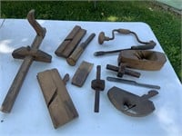 Assorted Primitive woodworking tools
