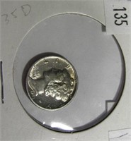 1943 Mercury Silver Dime MS63