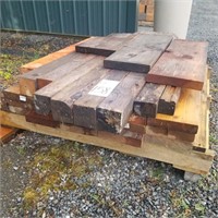 Pallet of Lumber, various lengths.4X4 & 2X6"