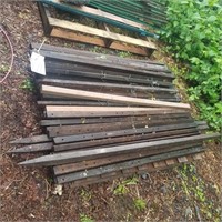 Square wooden stakes, 48 pcs approx, 4.5'L