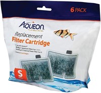 Aqueon QuietFlow Filter Cartridge, Small, 6 Pack