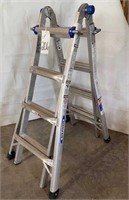 Werner adjustable alum. multi ladder, 4 ft