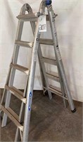 Werner adjustable alum. multi ladder, 5 ft