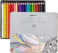 Basics Soft Core Colored Pencils - 24-Count Set