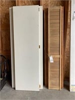 Wooded folding doors, 2 styles-9 pcs total