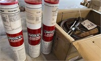 Welding hose, gloves, 7018 welding rods