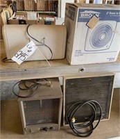 3 Electric heaters- & fan