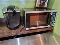 Keurig Coffee Maker & Living Home Microwave