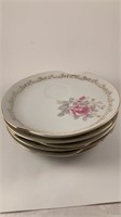 Six snack china plates