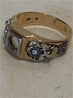 10K Gold Elks Ring 8.7 grams