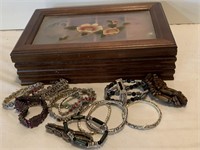 Jewelry Box Includes Misc Jewelry
