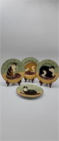 Warren Kimble Cat Collection Plates
