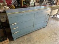 Blue painted dresser 54" long