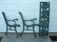 Cast Iron Bench Pieces