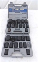 Impact Sockets, SAE / Metric, in cases