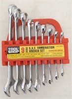 Tool Shop 9 pc Combination Wrench set, SAE