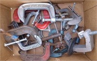 C Clamps, box full Assorted Sizes