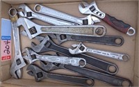 11) Crescent Wrenches, Assorted