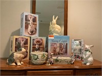 A Collection of Bunny Rabbit Ornaments