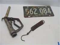 TURNBULL Brass Scale, 1954 Plate and a Nozzle