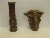 Brass Ram's Head and Nozzle