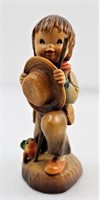 ANRI Little Boy Wooden Statue