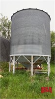 Westeel Rosco 1650bu steel bin on hopper