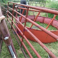 14FT CATTLE PIPE GATE & MISC HINGES