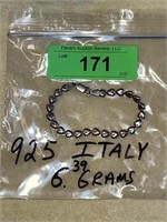 925 ITALY BRACELET   6.39 GRAMS